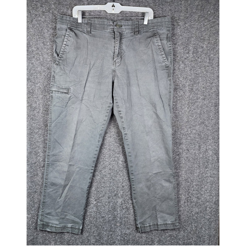 Weatherproof Utility‎ Pants Mens 38x30 Grey Stretch Canvas Chino Workwear